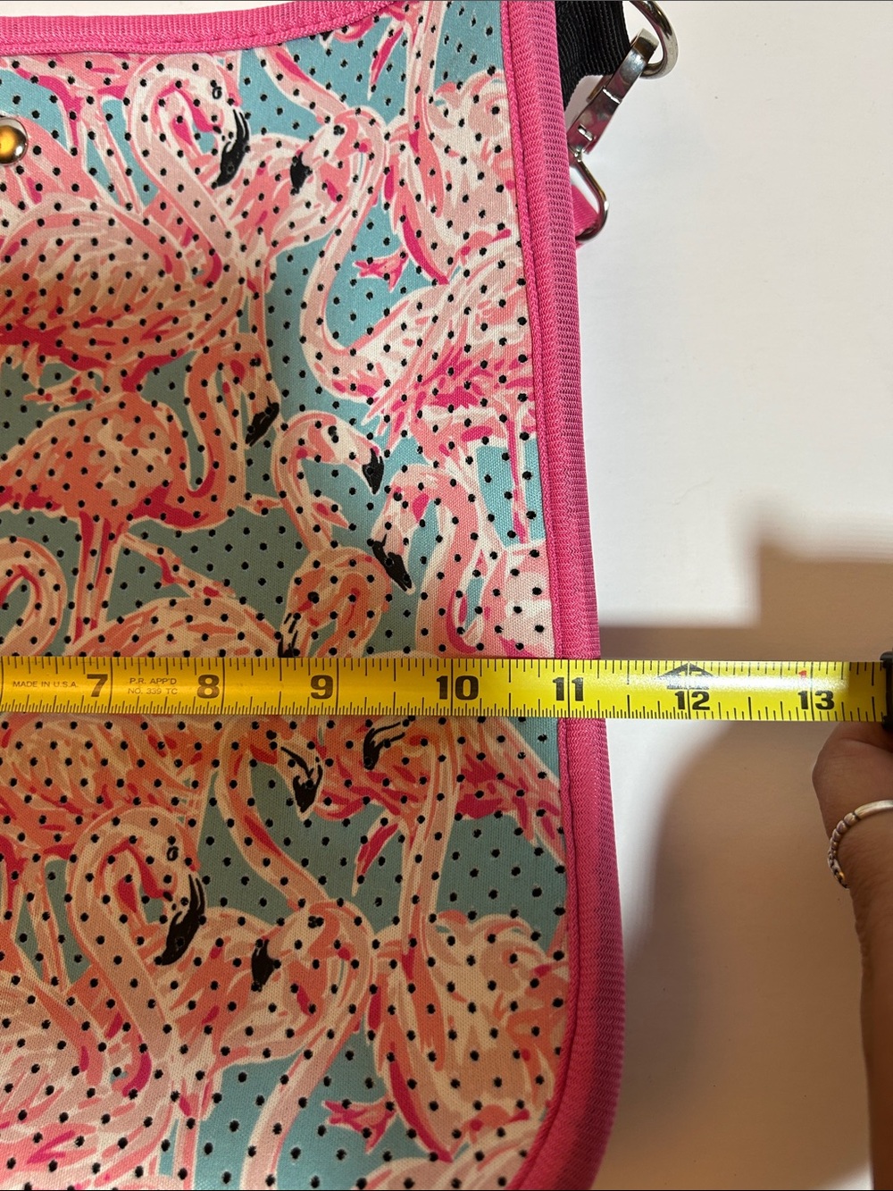 SIMPLY SOUTHERN - NEOPRENE CROSSBODY PURSE- Flamingo - Picture 6 of 6